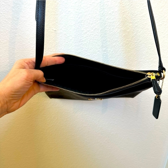 Coach Brown and Black Crossbody Bag with Signature Monogram - Picture 3 of 10